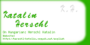 katalin herschl business card